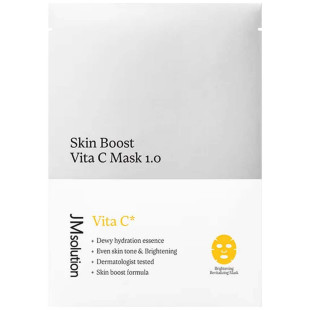 Тканинна маска для обличчя з вітаміном С JM Solution Skin Boost Vita C Mask 1.0